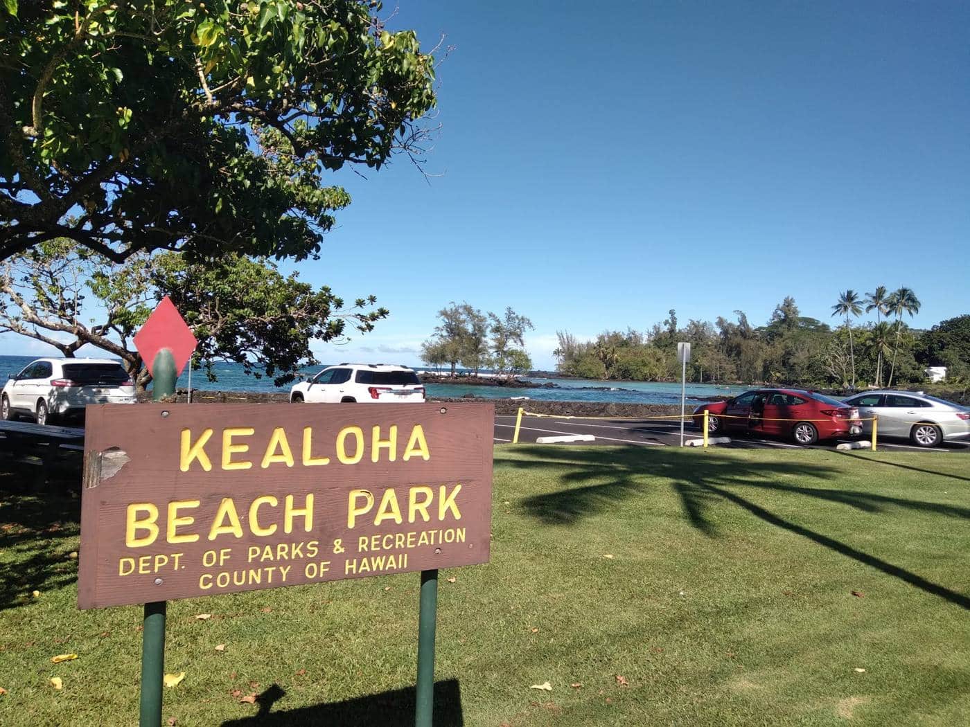 Kealoha Beach Park sign