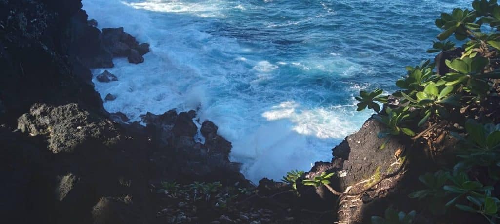 Papio Ocean Park cliff and surf